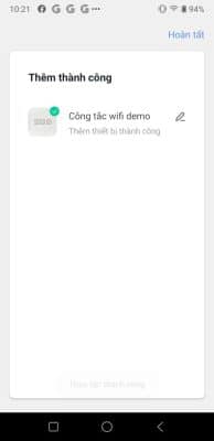 Thêm thiết bị Tuya wifi